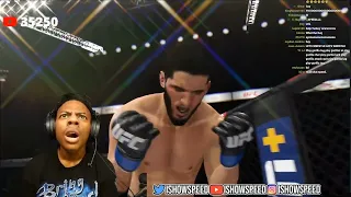 IShowSpeed Plays UFC 4 as Khabib & Gets Submission..