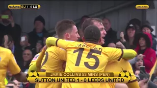 SUFCtv: Jamie Collins Penalty sends Sutton United into the Emirates FA Cup 5th Round