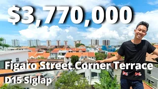Most attractively Priced New Corner Terrace in Siglap D15 on Figaro Selling Singapore HomeTour Ep.65