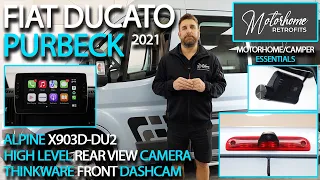 Essential Upgrades!! Fiat Ducato Purbeck for Alpine X903D-DU2, High-Level Rear View Camera & DashCam