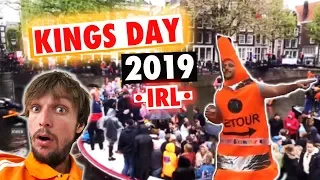 Kings Day 2019 Amsterdam IRL (Koningsdag) BEFORE Covid-19 Pandemic! 👑🇳🇱