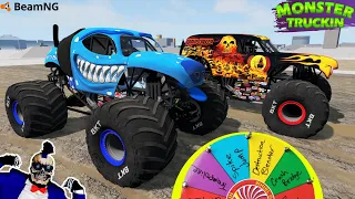 Monster Jam INSANE Racing, Freestyle and High Speed Jumps #34 | BeamNG Drive