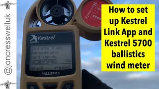 How to set up the Kestrel 5700 and Ballistics App for shooting