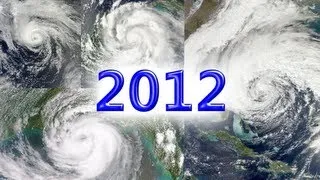 2012 Atlantic Hurricane Season Animation (Full)