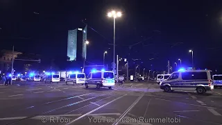 Police vehicles from all over Germany at a protest - Emergency Responses, Convoys & Code 2 | 7.11.20
