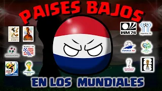 HISTORIA de PAISES BAJOS (Holanda) en los MUNDIALES  1930-2022 COUNTRYBALL