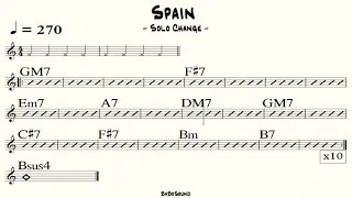 Spain (Solo Change) Backing Track For Drum
