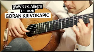 Goran Krivokapic plays Allegro from BWV 998 by J. S. Bach on Classical Guitar
