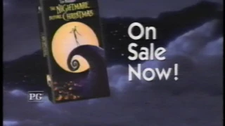 Nightmare before Christmas on VHS tv ads