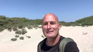 Taking the metro to the beach in Rotterdam