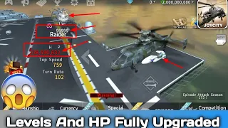 Gunship Battle Raider With Upgraded Levels, Ultra HP And Super Weapons In Action
