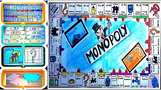 🔥 🔥How to make a monopoly game 🎮 🔥|| at home 🏡 ||with cardboard || simple DIY cardboard game🎮