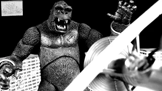 NECA Ultimate King Kong (1933) - Empire State Building Battle Final Act Plane Kaiju Figure Review