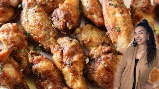 Crispy Air Fryer Chicken Wings | Lemon Pepper Chicken Wings