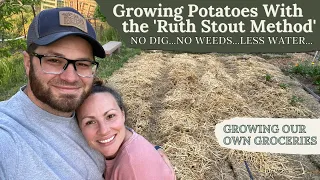 The EASIEST Way to Grow Potatoes | Ruth Stout Method |