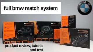 Match UP7BMW + Speakers Plug & Play Car Stereo System BMW 3 series 2011-2019. Review & Install