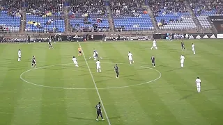 Referee awards a penalty kick to Chicago Fire after CF Montreal's Sebastian Breza fouls Jhon Durán