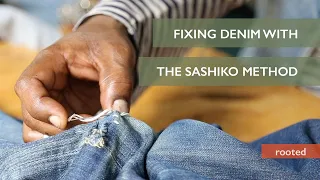 A Denim Repair Expert Demonstrates the Sashiko Method