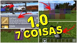 7 COISAS QUE MUDARAM NA ATUALIZAÇÃO DO MINECRAFT PE 1.0 E VOCÊ NÃO SABIA !!