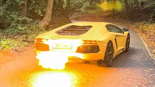 Lamborghini Aventador LP700-4 with CARBON CAPRISTO EXHAUST   INSANE REVS AND FLAMES!