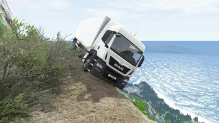 Cars vs The CRAZIEST Abandoned Cliff Roads #2 -- BeamNG.Drive