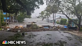 Videos show flooding, hurricane winds in Florida as Idalia makes landfall