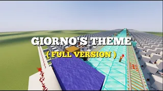 Giorno's Theme using Minecraft NOTEBLOCKS!!