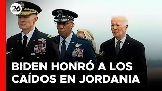 EEUU - EN VIVO | Biden recibe a cuerpos de soldados asesinados en Jordania