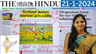 21-1-2024 | The Hindu Newspaper Analysis in English | #upsc #IAS #currentaffairs #editorialanalysis