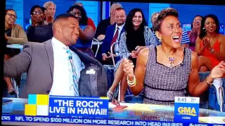 The Rock as Maui on Good Morning America