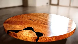 1000-Years-Old Wood and Epoxy Table. WOODWORKING