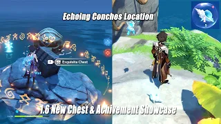 Echoing Conches & New Chests Location Showcase - Genshin Impact 1.6 Ver