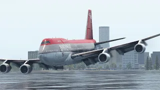 B747 Pilot Made An Emergency Landing Into Water [XP11]