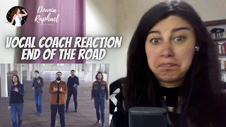 VOCAL COACH REACTION End of the Road  - Home Free Cover