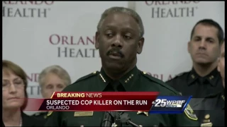 Manhunt underway for Orlando cop killer