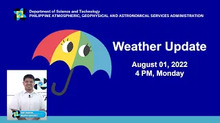 Public Weather Forecast Issued at 4:00 PM August 1, 2022