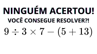 MATEMÁTICA BÁSICA - QUAL O RESULTADO DA EXPRESSÃO❓