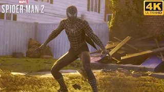 Spider-Man Chases the Lizard with Black Sam Raimi Suit - Marvel's Spider-Man 2 (4K 60FPS)