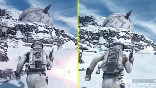 Star Wars Battlefront E3 2015 vs Retail PS4 Graphics Comparison