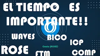 ROSE:¡EL TIEMPO ES IMPORTANTE! Analisis Oasis Network HOY BICO FTM WAVES COMP ICP