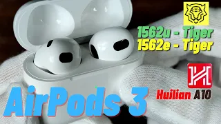 AirPods 3 - Порівняння.Тест мікро Airoha 1562u, 1562e, Huilian A10 (247b). FlyCC, StarFun, AirReps.