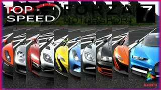 Forza Motorsport 7 Top Fastest Stock Hypercars (All Hypercars) | Top Speed Battle