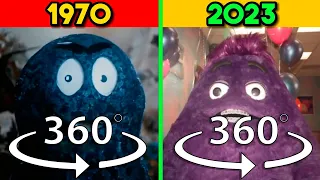 360 VR Grimace Shake Commercial | 1970 Vs 2023 | Side by Side Comparison