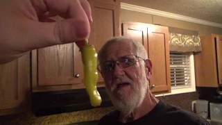 GRANDPA EATS HOT PEPPERS! (Prank)