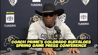 Deion "Coach Prime" Sanders University of Colorado Spring Game Press Conference