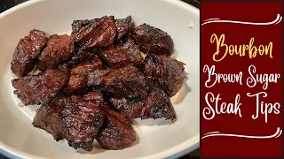 Marinated Bourbon & Brown Sugar Steak Tips