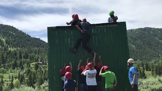 Low ropes course / Team Building Activities - Teton High Adventure Base camp