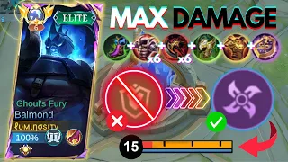 STOP USING TANK EMBLEM! USE THIS INSTEAD FOR MAX DAMAGE! BALMOND BEST BUILD AND EMBLEM 2024 | MLBB