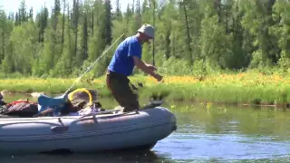 Рыбалка на реке Тынеп, северная территория