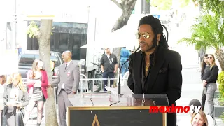 Lenny Kravitz speech at his Hollywood Walk of Fame star ceremony